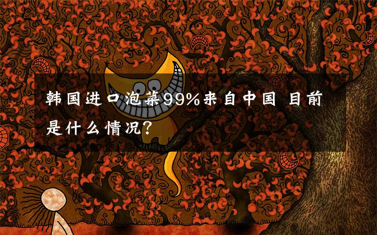 韓國進口泡菜99%來自中國 目前是什么情況？