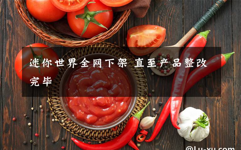 迷你世界全網(wǎng)下架 直至產(chǎn)品整改完畢