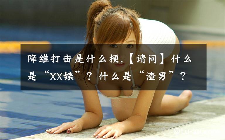 降維打擊是什么梗,【請(qǐng)問(wèn)】什么是“XX婊”？什么是“渣男”？什么是“渣女”？為什么現(xiàn)在西元紀(jì)年2019年網(wǎng)上經(jīng)常出現(xiàn)這些詞