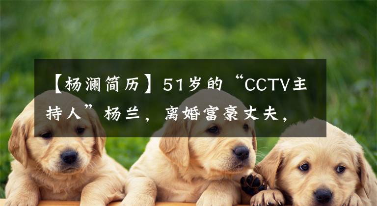 【楊瀾簡(jiǎn)歷】51歲的“CCTV主持人”楊蘭，離婚富豪丈夫，現(xiàn)在四口人幸福美滿。