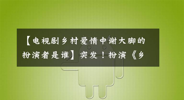 【電視劇鄉(xiāng)村愛情中謝大腳的扮演者是誰】突發(fā)！扮演《鄉(xiāng)村愛情》“謝發(fā)”角色的月善因交通事故去世了。