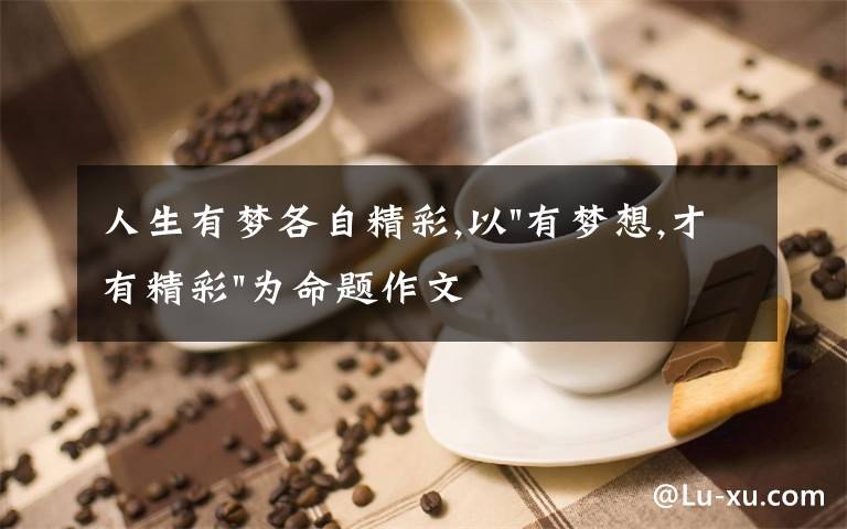 人生有夢各自精彩,以