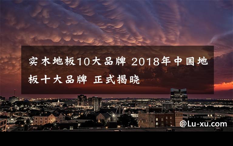 實(shí)木地板10大品牌 2018年中國地板十大品牌 正式揭曉