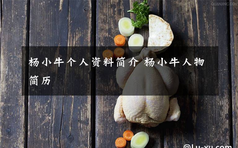 楊小牛個人資料簡介 楊小牛人物簡歷