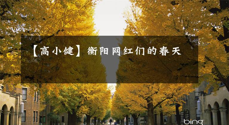 【高小健】衡陽網(wǎng)紅們的春天