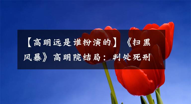 【高明遠(yuǎn)是誰扮演的】《掃黑風(fēng)暴》高明院結(jié)局：判處死刑，對(duì)何潤(rùn)的愛？