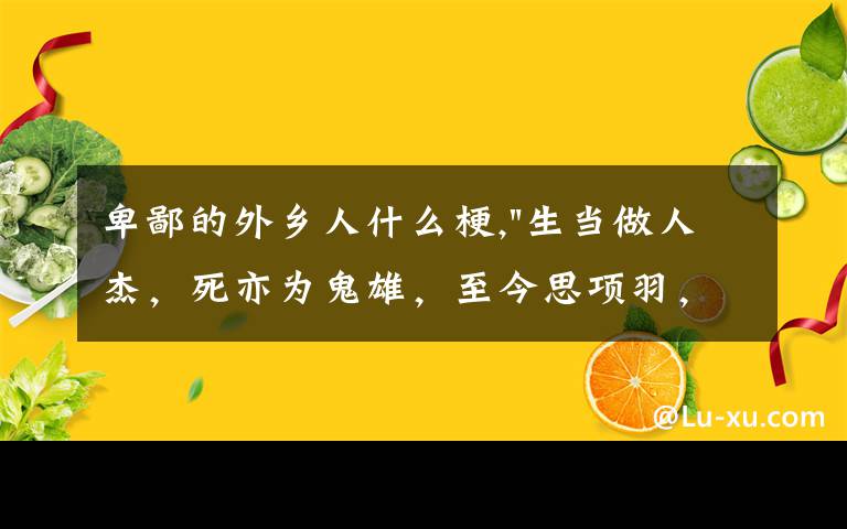 卑鄙的外鄉(xiāng)人什么梗,