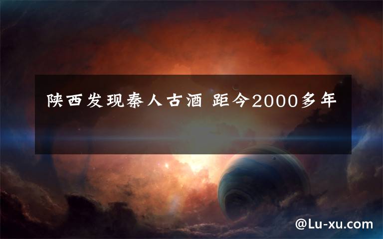 陜西發(fā)現(xiàn)秦人古酒 距今2000多年