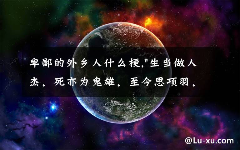 卑鄙的外鄉(xiāng)人什么梗,