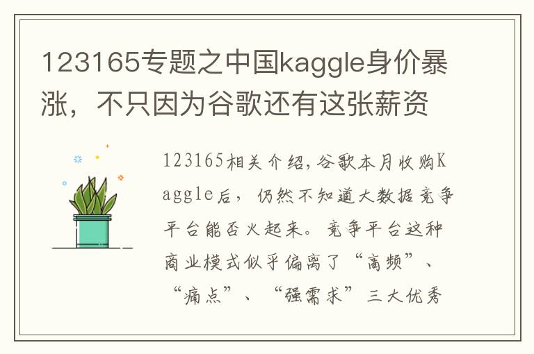 123165專題之中國kaggle身價暴漲，不只因為谷歌還有這張薪資榜