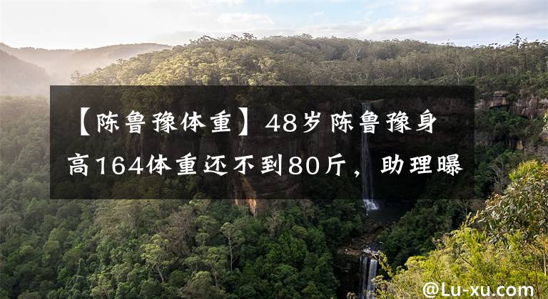 【陳魯豫體重】48歲陳魯豫身高164體重還不到80斤，助理曝光其飯量解釋原因