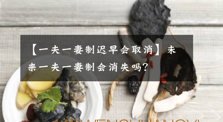 【一夫一妻制遲早會取消】未來一夫一妻制會消失嗎？