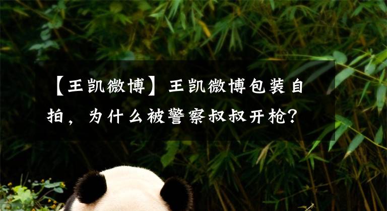 【王凱微博】王凱微博包裝自拍，為什么被警察叔叔開槍？