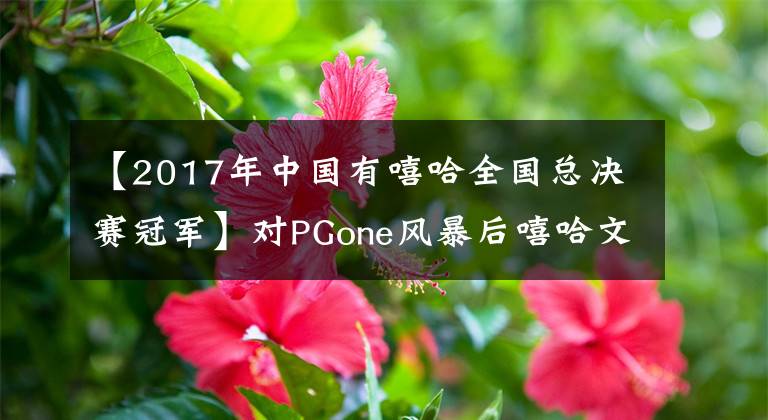 【2017年中國有嘻哈全國總決賽冠軍】對(duì)PGone風(fēng)暴后嘻哈文化的思考