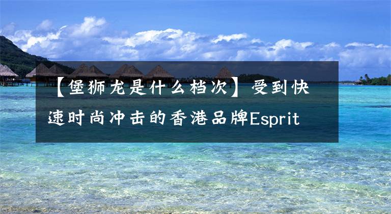 【堡獅龍是什么檔次】受到快速時(shí)尚沖擊的香港品牌Esprit、博格斯龍等很難阻止。