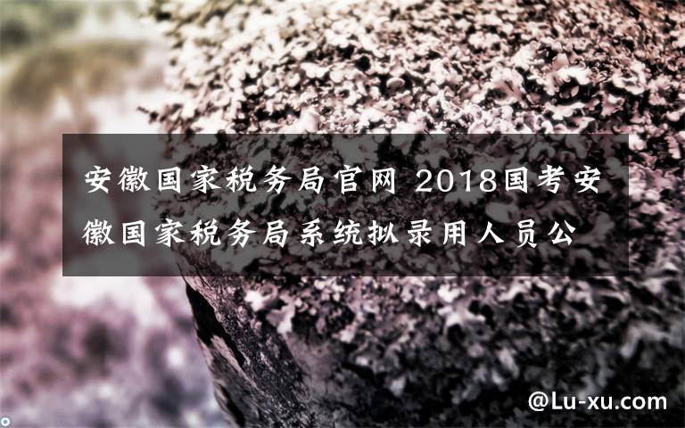 安徽國(guó)家稅務(wù)局官網(wǎng) 2018國(guó)考安徽國(guó)家稅務(wù)局系統(tǒng)擬錄用人員公示