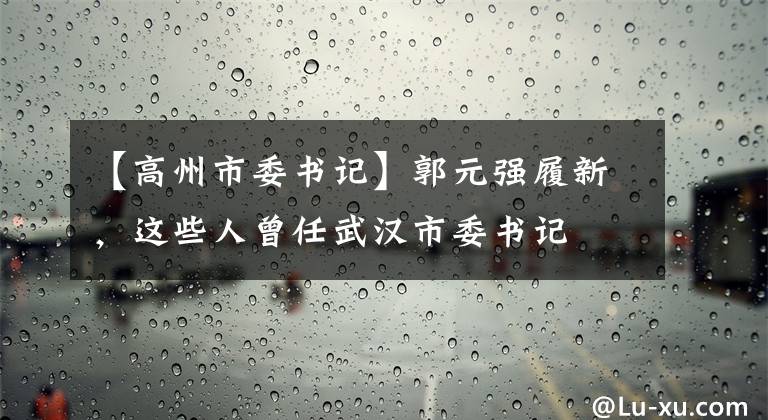 【高州市委書記】郭元強(qiáng)履新，這些人曾任武漢市委書記