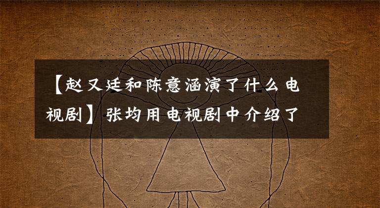 【趙又廷和陳意涵演了什么電視劇】張均用電視劇中介紹了哪些張均用主演的10部人氣電視??？