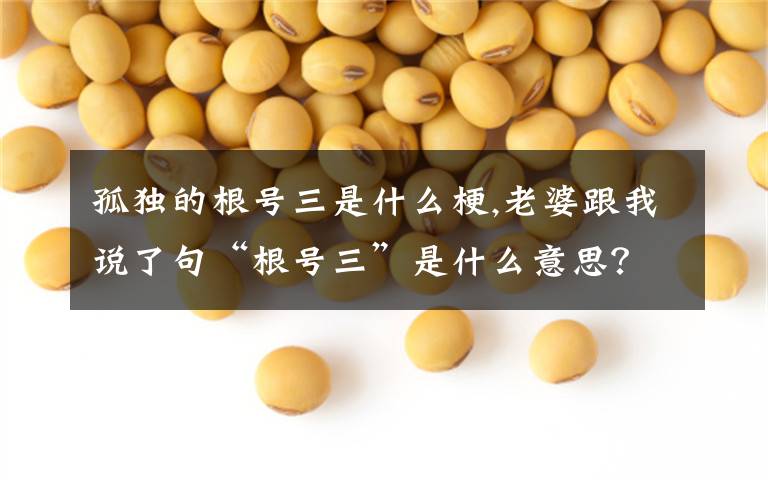 孤獨(dú)的根號(hào)三是什么梗,老婆跟我說(shuō)了句“根號(hào)三”是什么意思？