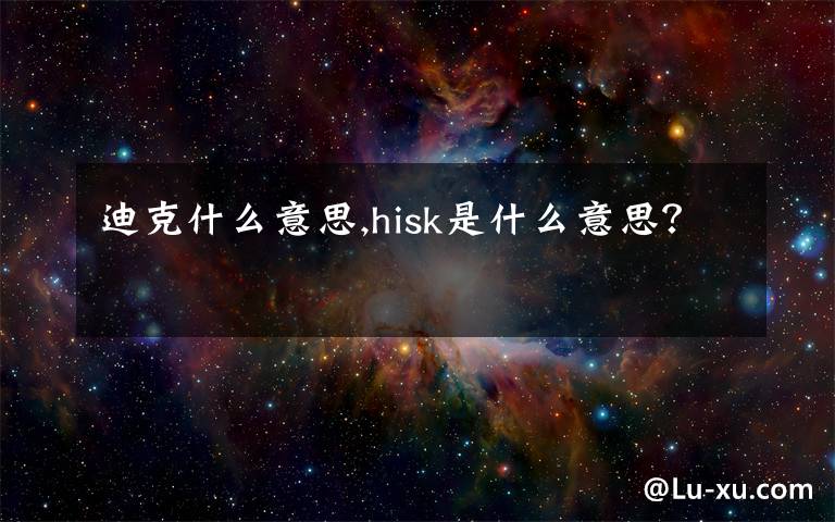 迪克什么意思,hisk是什么意思？