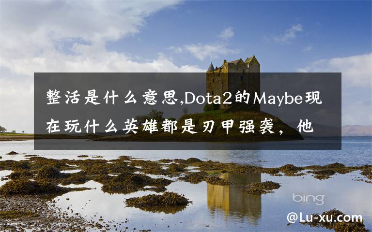 整活是什么意思,Dota2的Maybe現(xiàn)在玩什么英雄都是刃甲強(qiáng)襲，他這樣是不是在