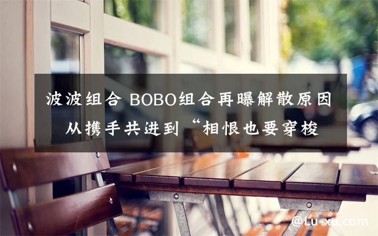 波波組合 BOBO組合再曝解散原因   從攜手共進(jìn)到“相恨也要穿梭千年”