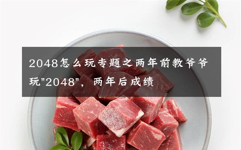 2048怎么玩專題之兩年前教爺爺玩"2048"，兩年后成績最高分：四千多萬……