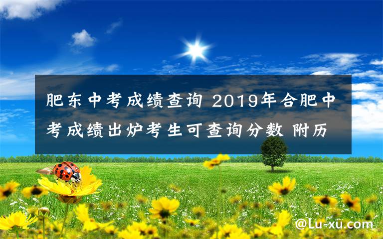 肥東中考成績查詢 2019年合肥中考成績出爐考生可查詢分?jǐn)?shù) 附歷年合肥四中統(tǒng)招分?jǐn)?shù)