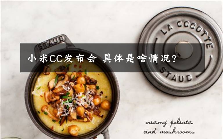 小米CC發(fā)布會 具體是啥情況?