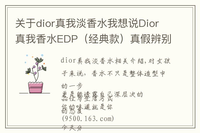 關(guān)于dior真我淡香水我想說Dior真我香水EDP（經(jīng)典款）真假辨別