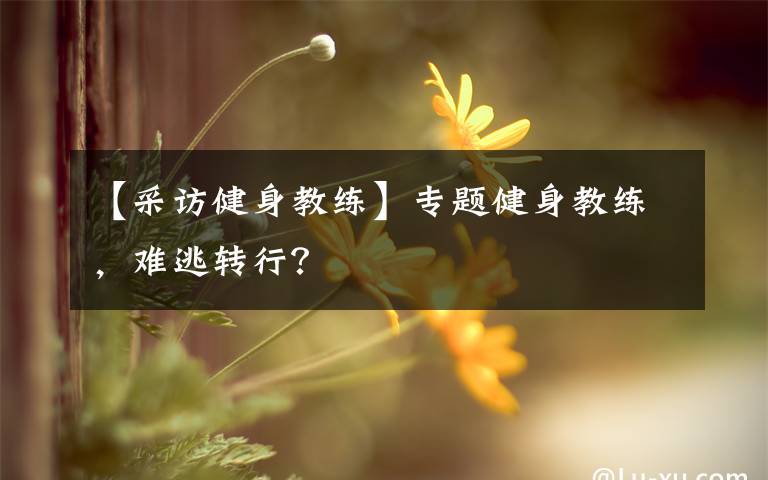 【采訪健身教練】專題健身教練，難逃轉(zhuǎn)行？