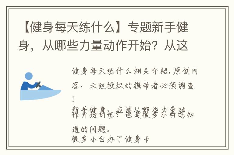 【健身每天練什么】專題新手健身，從哪些力量動作開始？從這一組黃金健身動作開始