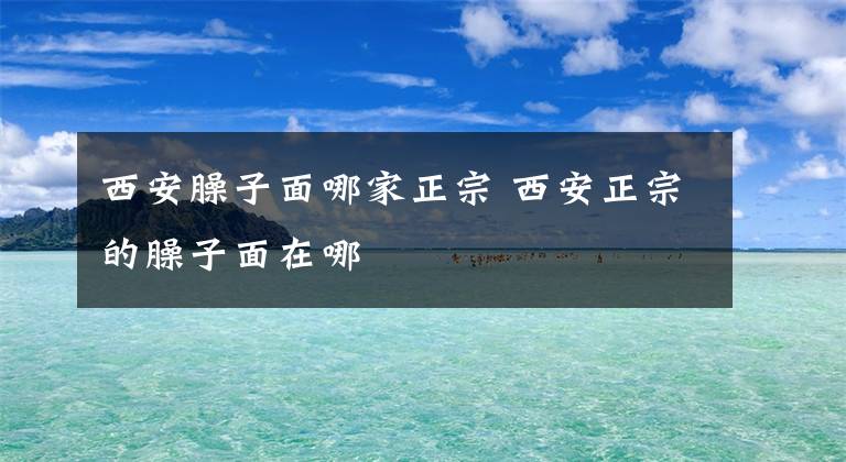 西安臊子面哪家正宗 西安正宗的臊子面在哪