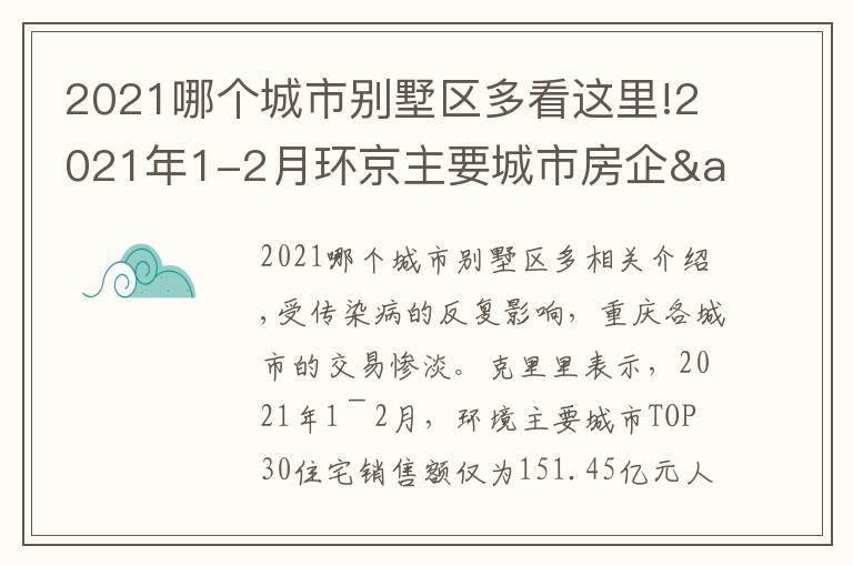 2021哪個(gè)城市別墅區(qū)多看這里!2021年1-2月環(huán)京主要城市房企&項(xiàng)目排行榜