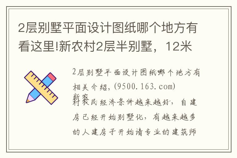 2層別墅平面設(shè)計圖紙哪個地方有看這里!新農(nóng)村2層半別墅，12米面寬，兩種平面圖方案哪個好？