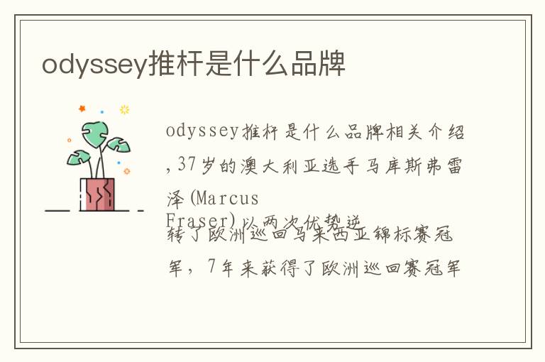 odyssey推桿是什么品牌