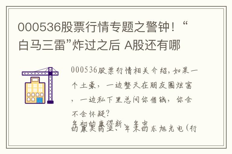 000536股票行情專題之警鐘！“白馬三雷”炸過之后 A股還有哪些“土豪”公司在靠借錢度日？