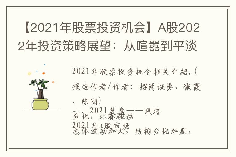 【2021年股票投資機(jī)會(huì)】A股2022年投資策略展望：從喧囂到平淡，靜候新起點(diǎn)