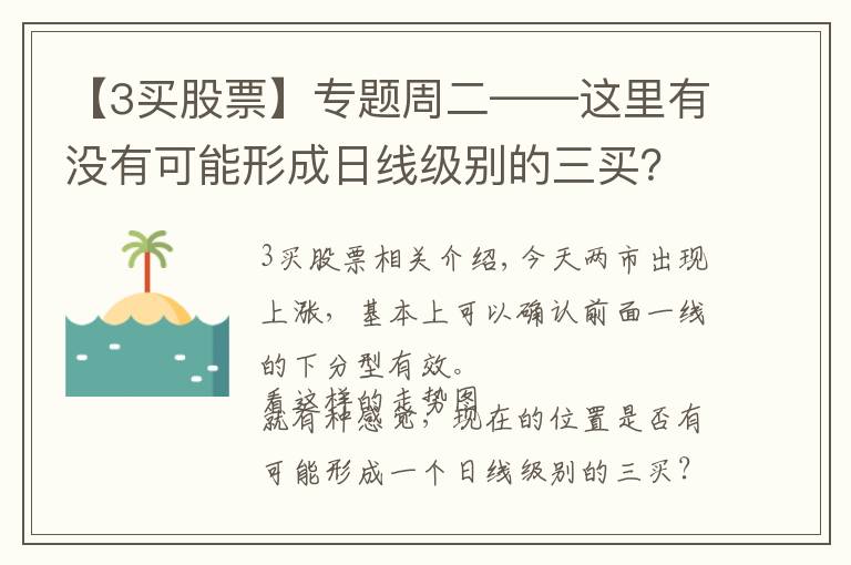 【3買股票】專題周二——這里有沒有可能形成日線級(jí)別的三買？