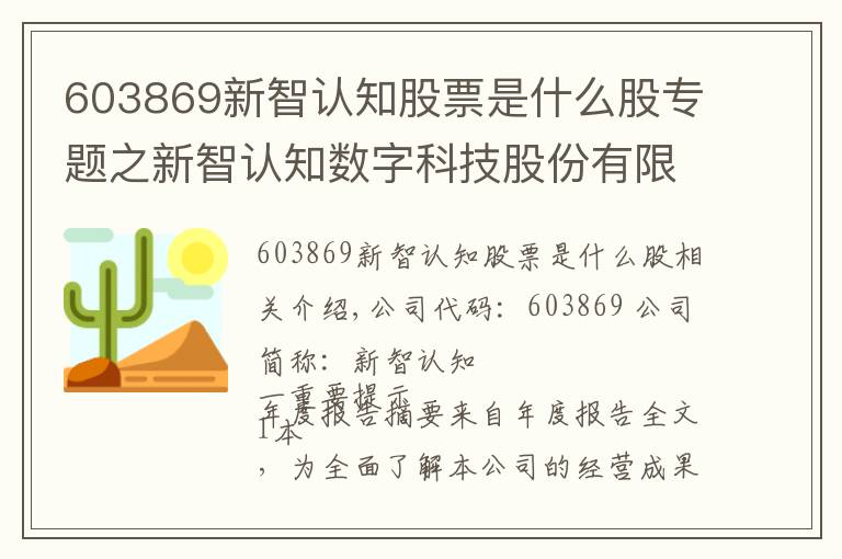 603869新智認(rèn)知股票是什么股專題之新智認(rèn)知數(shù)字科技股份有限公司2018年年度報告摘要