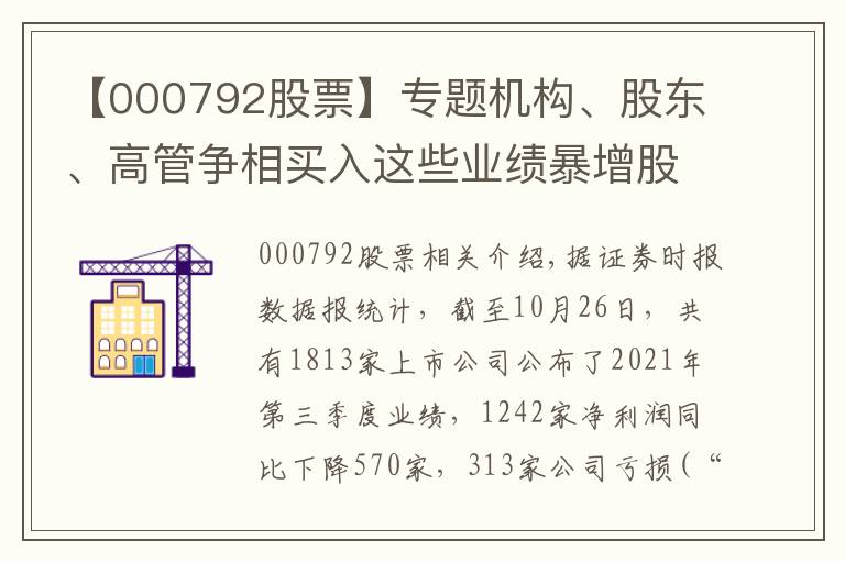 【000792股票】專題機(jī)構(gòu)、股東、高管爭相買入這些業(yè)績暴增股