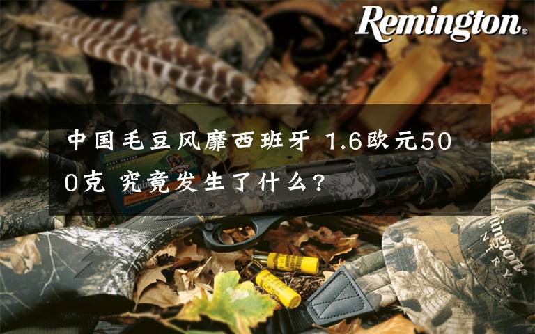 中國毛豆風(fēng)靡西班牙 1.6歐元500克 究竟發(fā)生了什么?