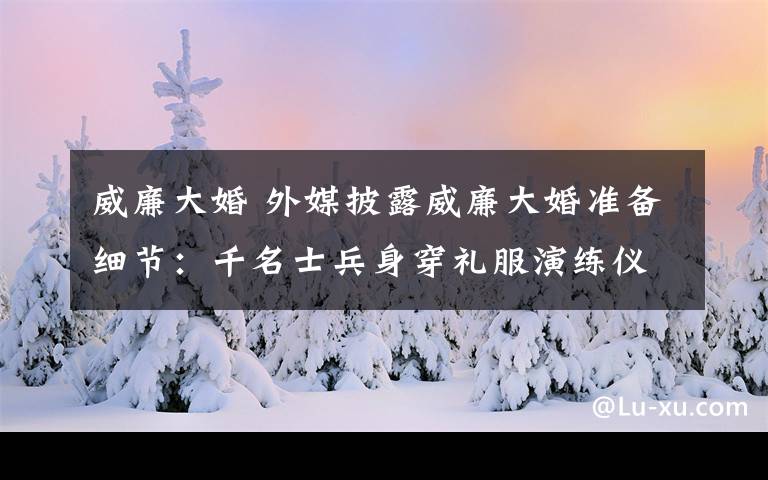 威廉大婚 外媒披露威廉大婚準(zhǔn)備細(xì)節(jié)：千名士兵身穿禮服演練儀式