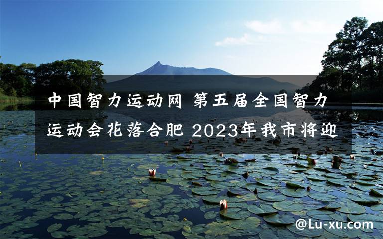 中國(guó)智力運(yùn)動(dòng)網(wǎng) 第五屆全國(guó)智力運(yùn)動(dòng)會(huì)花落合肥 2023年我市將迎全國(guó)“最強(qiáng)大腦”