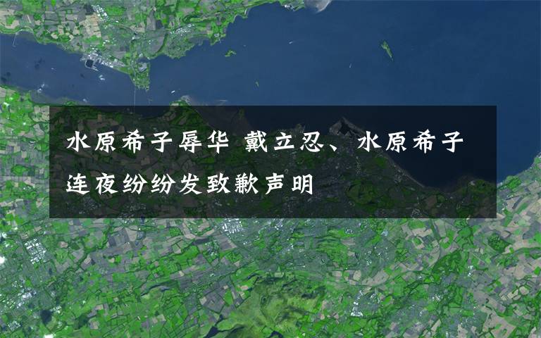 水原希子辱華 戴立忍、水原希子連夜紛紛發(fā)致歉聲明