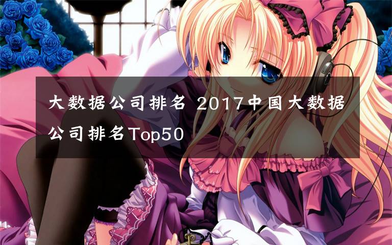 大數(shù)據(jù)公司排名 2017中國(guó)大數(shù)據(jù)公司排名Top50