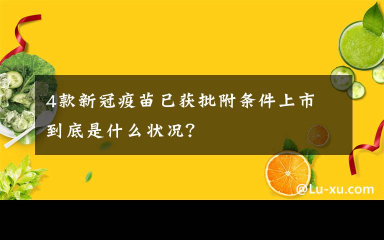 4款新冠疫苗已獲批附條件上市 到底是什么狀況？