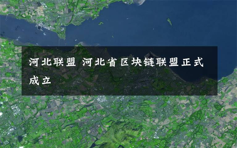 河北聯(lián)盟 河北省區(qū)塊鏈聯(lián)盟正式成立