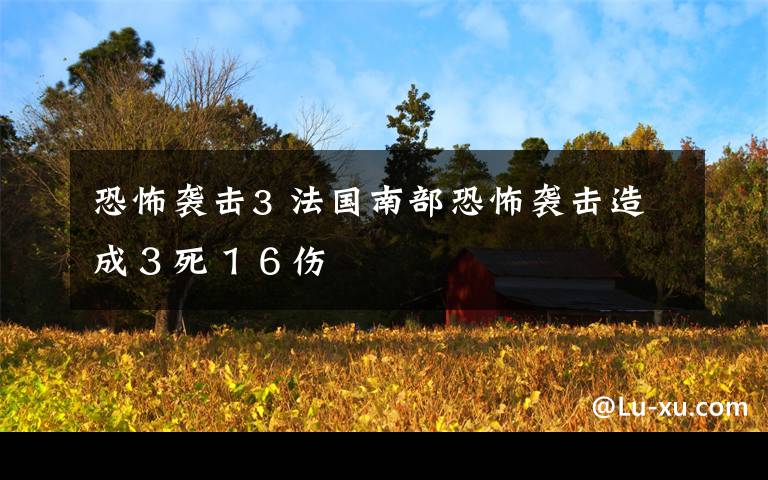 恐怖襲擊3 法國南部恐怖襲擊造成３死１６傷