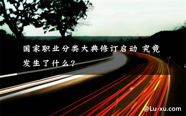 國家職業(yè)分類大典修訂啟動(dòng) 究竟發(fā)生了什么?